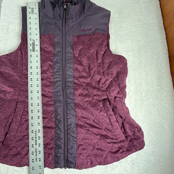 Marmot Womens Insulated Quilted Abigal Vest XL Purple Plum Full-Zip Lightweight - Picture 8 of 8